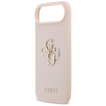 Pouzdro pro Apple iPhone 17 Air, Guess, 4G Grained Big and Classic Logo, Růžové