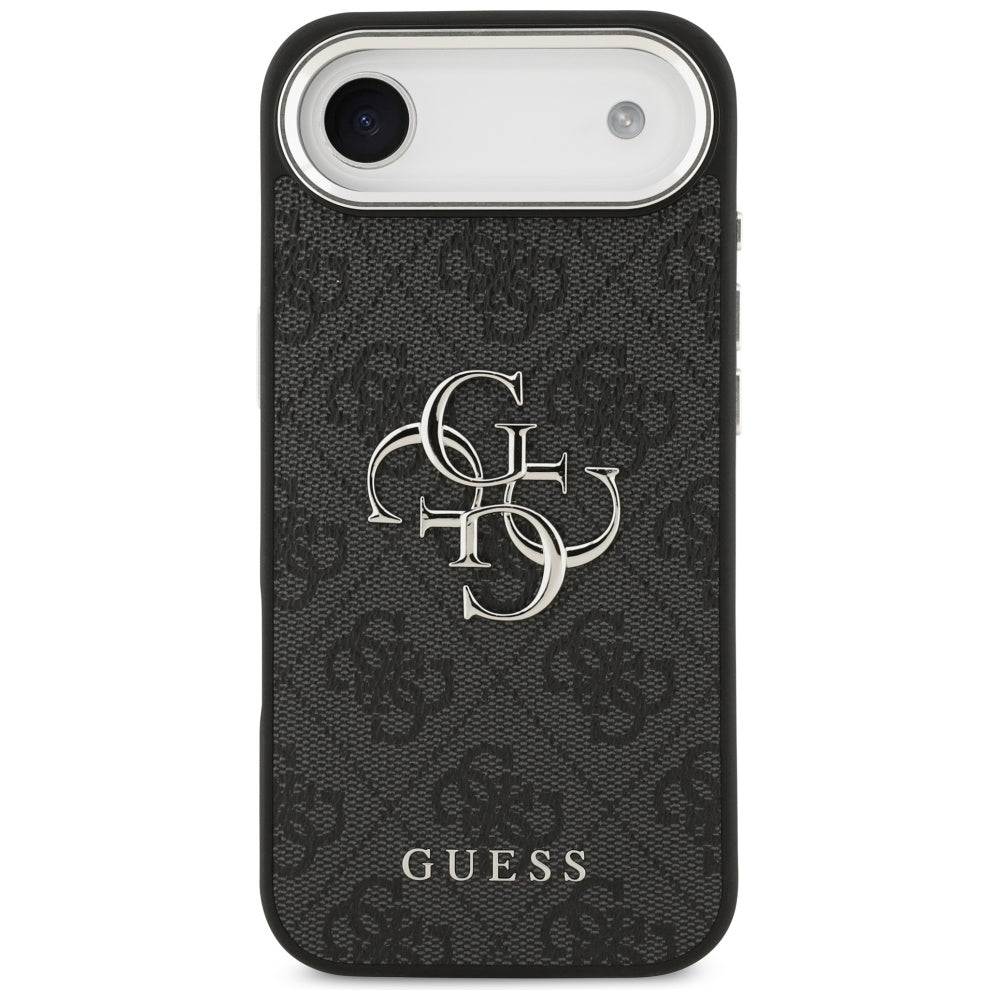 Pouzdro pro Apple iPhone 17 Air, Guess, Big 4G Logo Classic, Černé Stříbrné