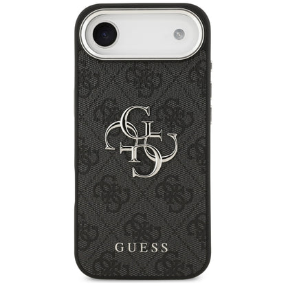 Pouzdro pro Apple iPhone 17 Air, Guess, Big 4G Logo Classic, Černé Stříbrné