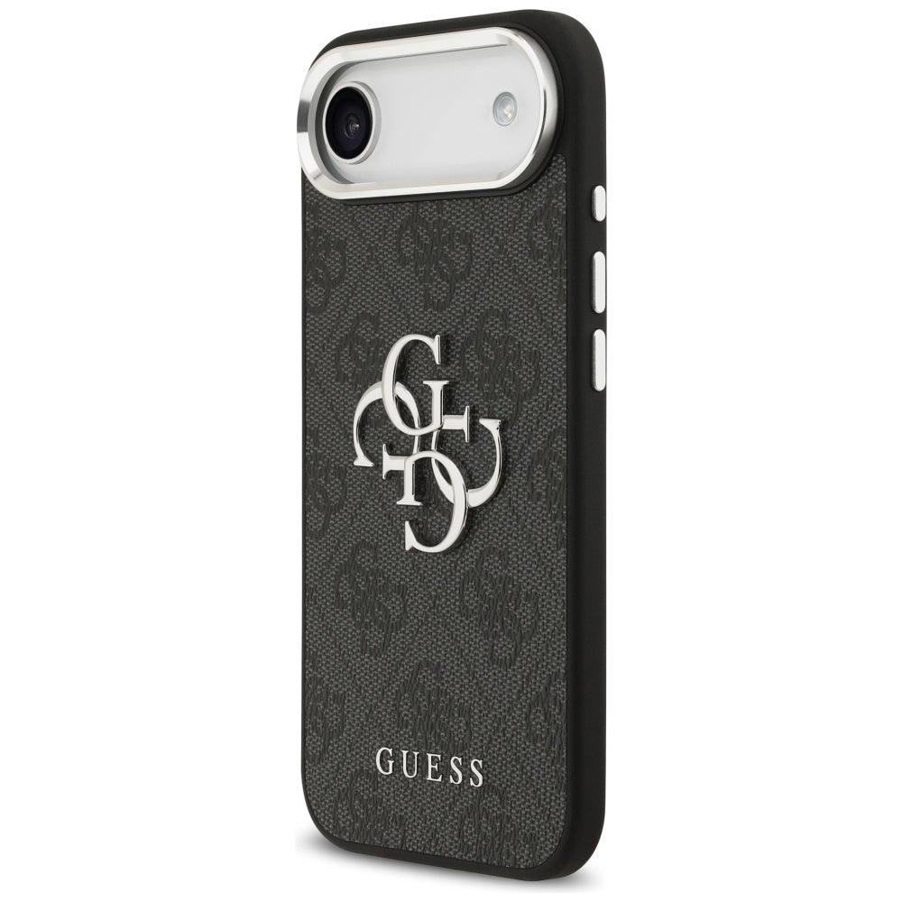 Pouzdro pro Apple iPhone 17 Air, Guess, Big 4G Logo Classic, Černé Stříbrné