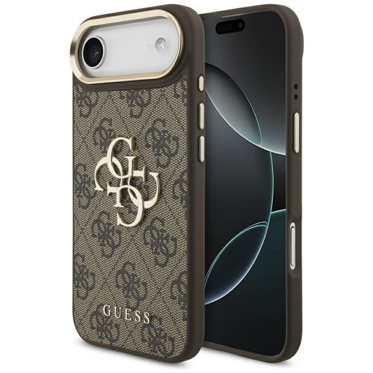 Pouzdro pro Apple iPhone 17 Air, Guess, Big 4G Logo Classic, Zlatohnědá