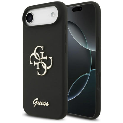 Pouzdro pro Apple iPhone 17 Air, Guess, Big 4G Script, Černá
