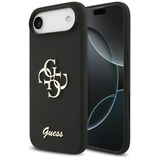 Pouzdro pro Apple iPhone 17 Air, Guess, Big 4G Script, Černá