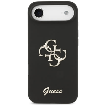 Pouzdro pro Apple iPhone 17 Air, Guess, Big 4G Script, Černá