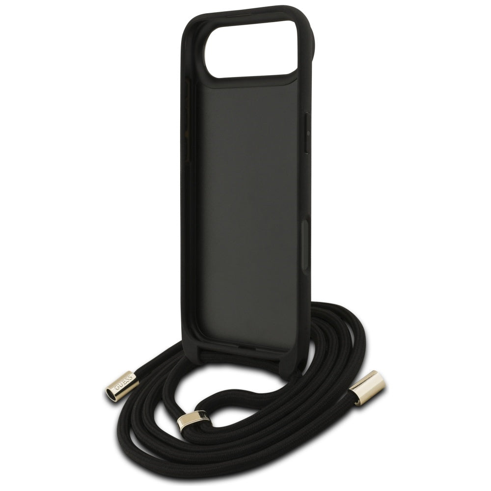 Pouzdro pro Apple iPhone 17 Air, Guess, Crossbody Cord 4G Big Log, hnědá