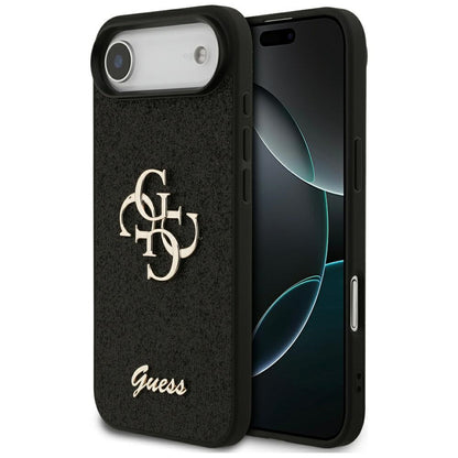 Pouzdro pro Apple iPhone 17 Air, Guess, Fixed Glitter Big 4G, Černá