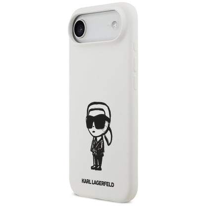 Pouzdro pro Apple iPhone 17 Air, Karl Lagerfeld, Sketch and Logo Karl, Bílá