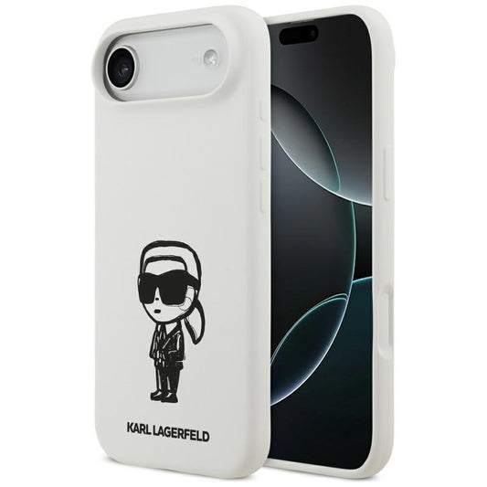 Pouzdro pro Apple iPhone 17 Air, Karl Lagerfeld, Sketch and Logo Karl, Bílá