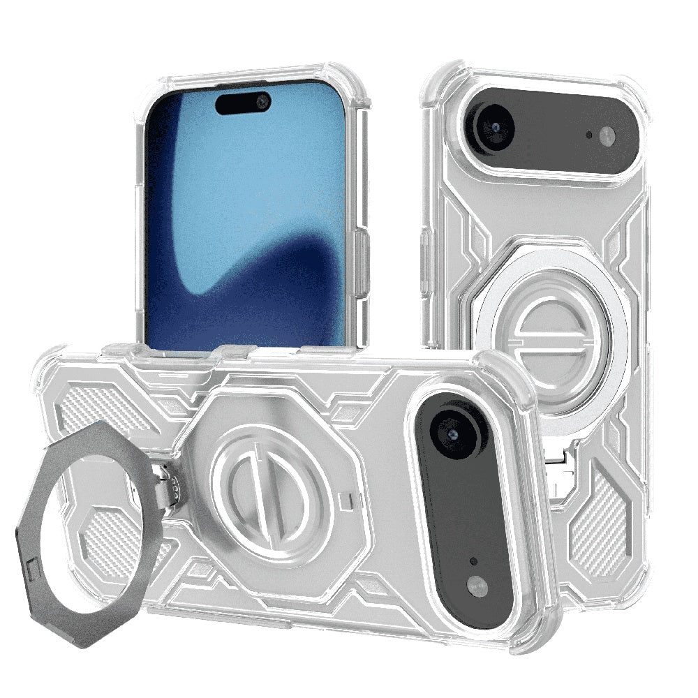 Pouzdro pro Apple iPhone 17 Air, Techsuit, Carbon Shield Pro, Bílá