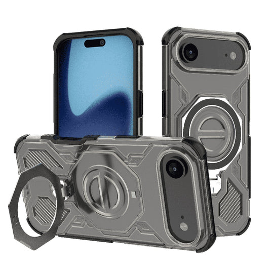 Pouzdro pro Apple iPhone 17 Air, Techsuit, Carbon Shield Pro, Světle černá