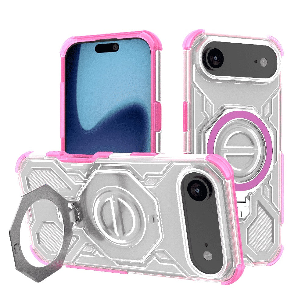 Pouzdro pro Apple iPhone 17 Air, Techsuit, Carbon Shield Pro, Růžové.