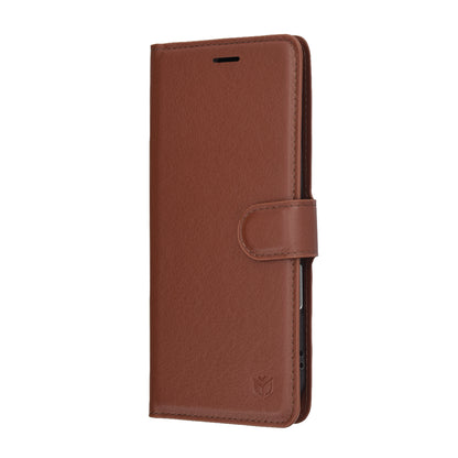 Pouzdro pro Apple iPhone 17 Air, Techsuit, Leather Folio, Hnědá