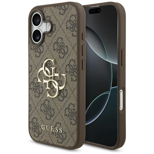 Pouzdro pro Apple iPhone 17, Guess, 4G Big Logo, Hnědá