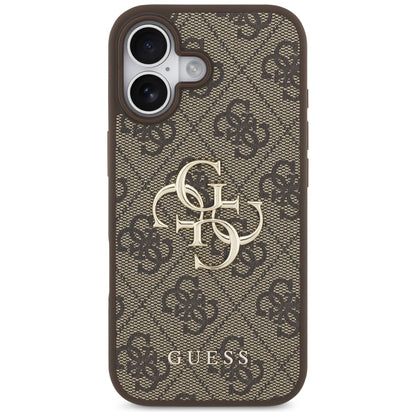 Case for Apple iPhone 17, Guess, 4G Big Logo, Brown