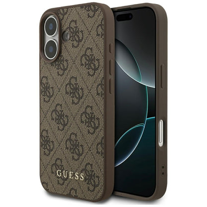Case for Apple iPhone 17, Guess, 4G Classic, Brown