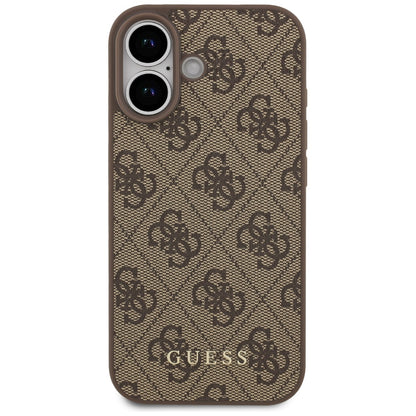 Case for Apple iPhone 17, Guess, 4G Classic, Brown