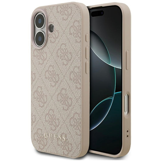 Pouzdro pro Apple iPhone 17, Guess, 4G Classic, Růžové