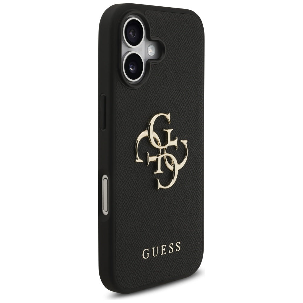 Pouzdro pro Apple iPhone 17, Guess, 4G Grained Big and Classic Logo, Černá