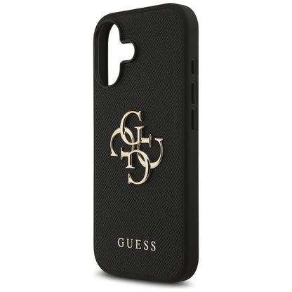 Pouzdro pro Apple iPhone 17, Guess, 4G Grained Big and Classic Logo, Černá