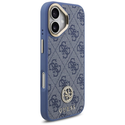 Pouzdro pro Apple iPhone 17, Guess, 4G Strass Logo, Modrá