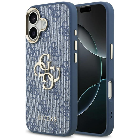 Pouzdro pro Apple iPhone 17, Guess, Big 4G Logo Classic, Zlatomodrá