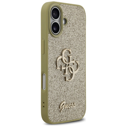 Pouzdro pro Apple iPhone 17, Guess, Fixed Glitter Big 4G, Zlaté