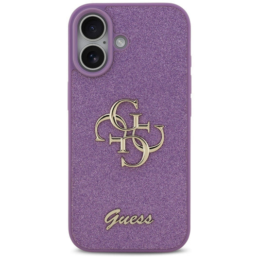 Pouzdro pro Apple iPhone 17, Guess, Fixed Glitter Big 4G, Fialové