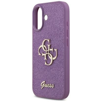 Pouzdro pro Apple iPhone 17, Guess, Fixed Glitter Big 4G, Fialové