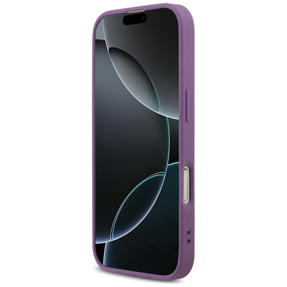Pouzdro pro Apple iPhone 17, Guess, Fixed Glitter Big 4G, Fialové