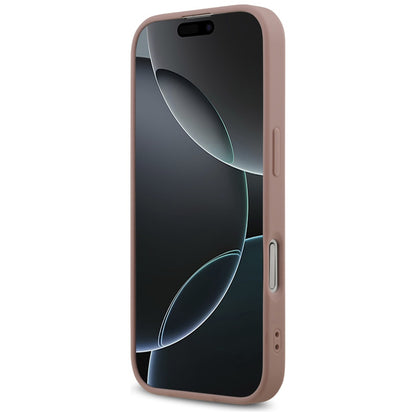 Pouzdro pro Apple iPhone 17, Guess, Fixed Glitter Big 4G, Růžové