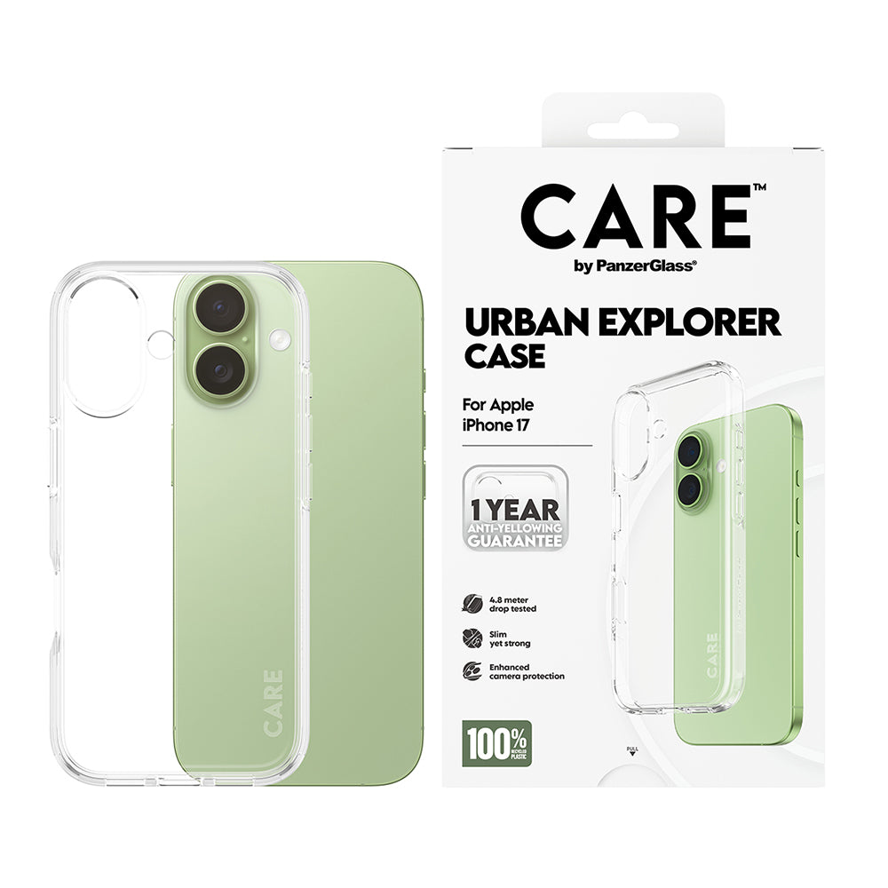 Pouzdro pro Apple iPhone 17, PanzerGlass, Care Urban Explorer, Průhledné
