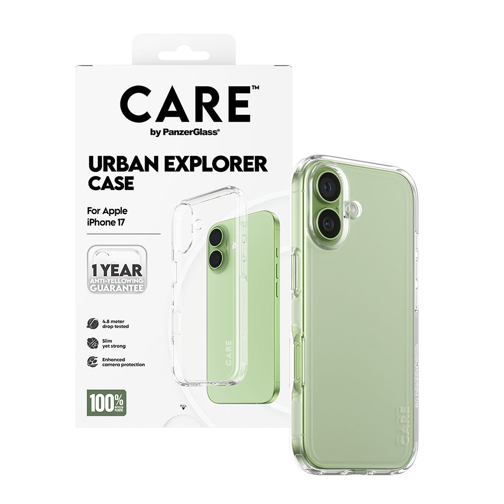 Pouzdro pro Apple iPhone 17, PanzerGlass, Care Urban Explorer, Průhledné