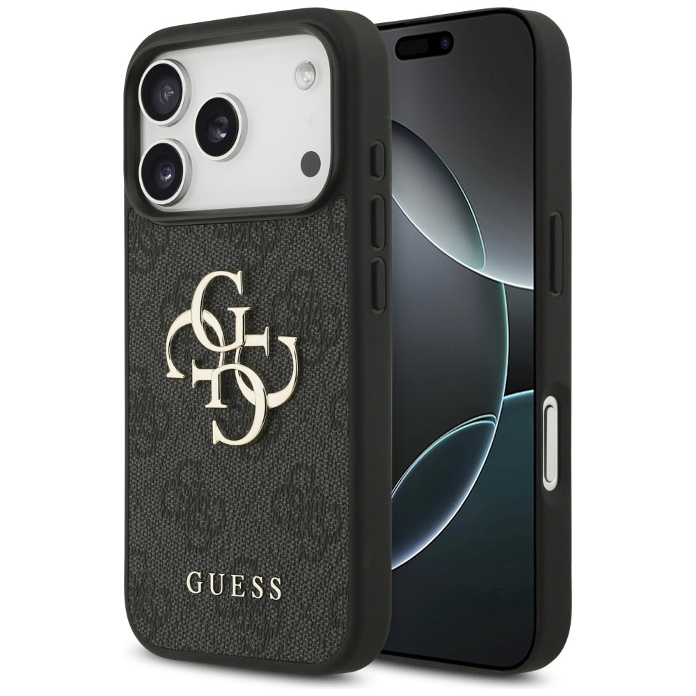 Pouzdro pro Apple iPhone 17 Pro, Guess, 4G Big Logo, Černá