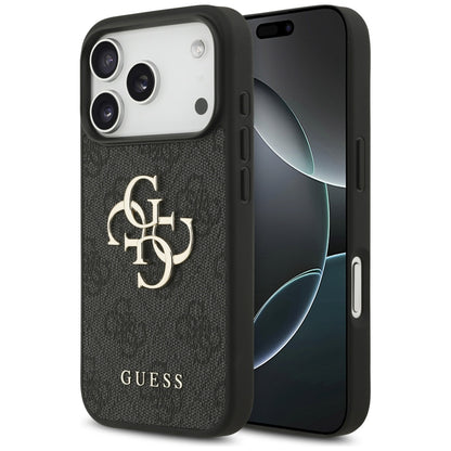Pouzdro pro Apple iPhone 17 Pro, Guess, 4G Big Logo, Černá
