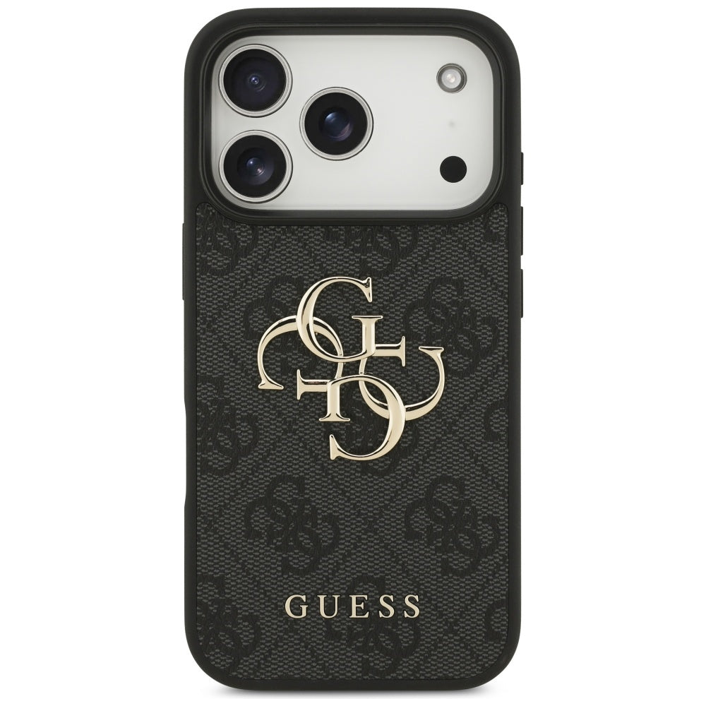 Pouzdro pro Apple iPhone 17 Pro, Guess, 4G Big Logo, Černá