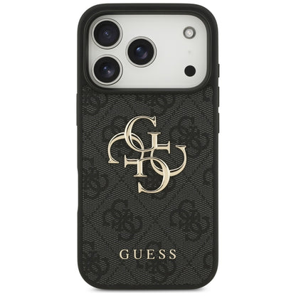 Pouzdro pro Apple iPhone 17 Pro, Guess, 4G Big Logo, Černá
