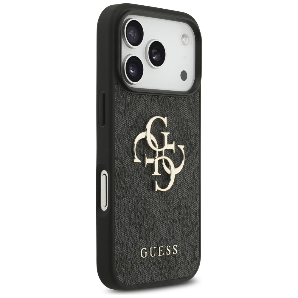 Pouzdro pro Apple iPhone 17 Pro, Guess, 4G Big Logo, Černá