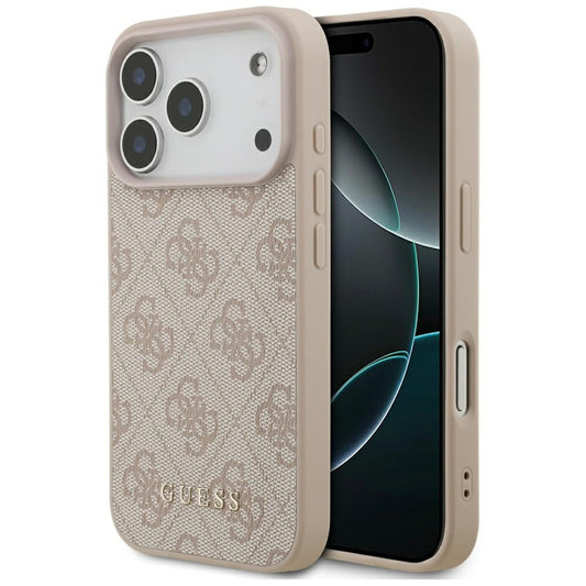 Pouzdro pro Apple iPhone 17 Pro, Guess, 4G Classic, Růžové