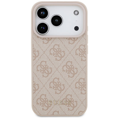 Pouzdro pro Apple iPhone 17 Pro, Guess, 4G Classic, Růžové