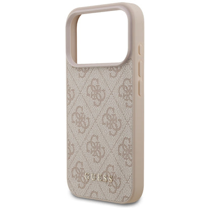 Pouzdro pro Apple iPhone 17 Pro, Guess, 4G Classic, Růžové