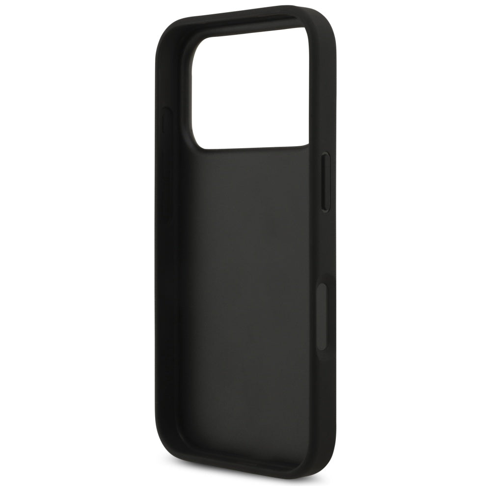 Pouzdro pro Apple iPhone 17 Pro, Guess, 4G Grained Big and Classic Logo, Černá