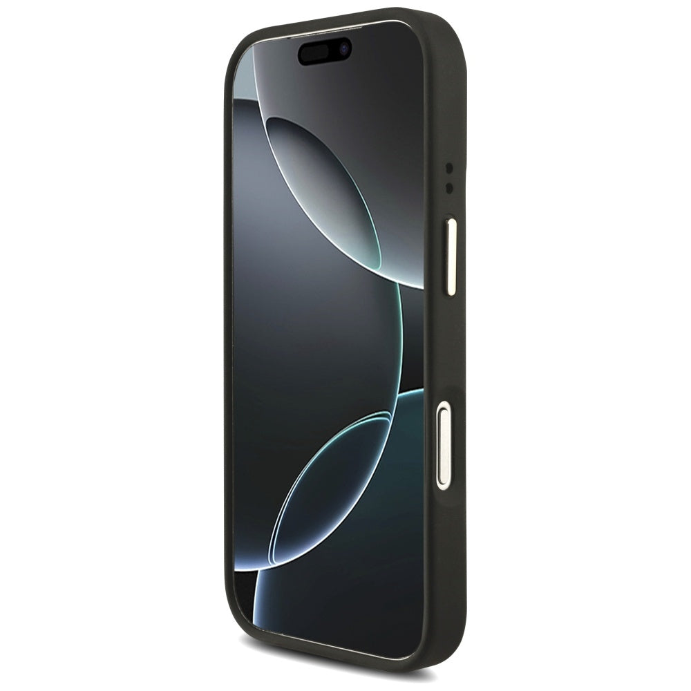 Pouzdro pro Apple iPhone 17 Pro, Guess, Big 4G Classic Logo with Big Strap, Černá