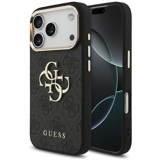 Pouzdro pro Apple iPhone 17 Pro, Guess, Big 4G Logo Classic, Černé Zlaté