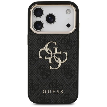 Pouzdro pro Apple iPhone 17 Pro, Guess, Big 4G Logo Classic, Černé Zlaté