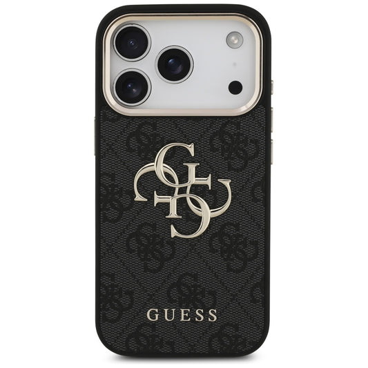Pouzdro pro Apple iPhone 17 Pro, Guess, Big 4G Logo Classic, Černé Zlaté