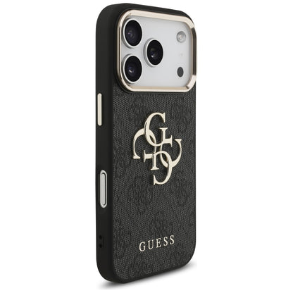 Pouzdro pro Apple iPhone 17 Pro, Guess, Big 4G Logo Classic, Černé Zlaté