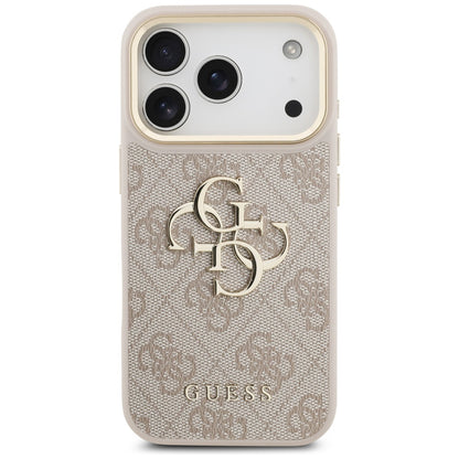 Pouzdro pro Apple iPhone 17 Pro, Guess, Big 4G Logo Classic, Růžové Zlato