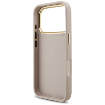 Pouzdro pro Apple iPhone 17 Pro, Guess, Big 4G Logo Classic, Růžové Zlato