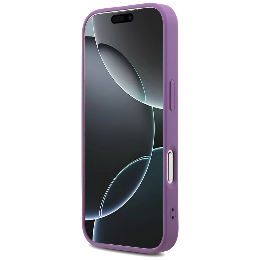 Pouzdro pro Apple iPhone 17 Pro, Guess, Fixed Glitter Big 4G, Fialové