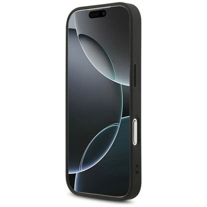 Pouzdro pro Apple iPhone 17 Pro, Guess, Fixed Glitter Big 4G, Černá
